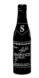 S PILSENER SIMPATICO BEER logo