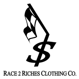 S RACE 2 RICHES CLOTHING CO. logo