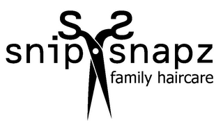 S S SNIP SNAPZ FAMILY HAIRCARE logo