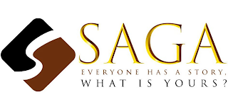 S SAGA EVERYONE HAS A STORY, WHAT IS YOURS? logo