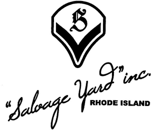 S "SALVAGE YARD" INC. RHODE ISLAND logo