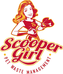 S SCOOPER GIRL PET WASTE MANAGEMENT logo