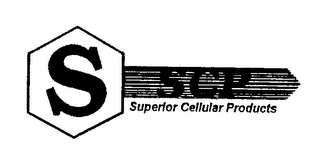 S SCP SUPERIOR CELLULAR PRODUCTS logo