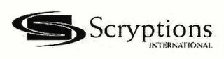 S SCRYPTIONS INTERNATIONAL logo