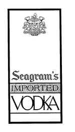 S SEAGRAM'S IMPORTED VODKA THE HOUSE OF SEAGRAM INTEGRITY TRADITION CRAFTSMANSHIP logo