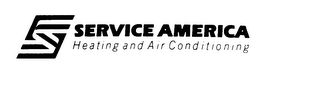 S SERVICE AMERICA HEATING AND AIR CONDITIONING logo