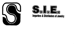 S S.I.E. IMPORTERS & DISTRIBUTORS OF JEWELRY logo