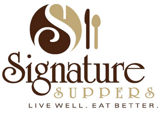 S SIGNATURE SUPPERS LIVE WELL. EAT BETTER logo