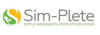 S SIM-PLETE SIMPLE INGREDIENTS. COMPLETE SOLUTIONS logo