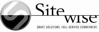 S SITEWISE SMART SOLUTIONS. FULL-SERVICE COMMITMENT. logo
