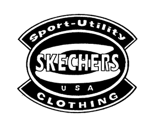 S SKECHERS SPORT-UTILITY CLOTHING USA logo