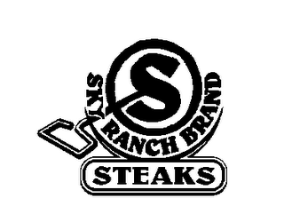 S SKY RANCH BRAND STEAKS logo