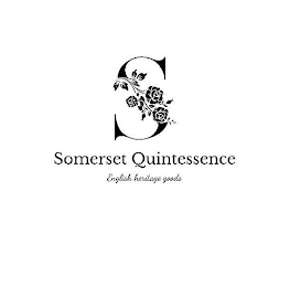 S SOMERSET QUINTESSENCE ENGLISH HERITAGE GOODS logo