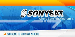 S SONYSAT WHERE SATELLITE MEDIUM IS WELCOME TO SONY SAT WEBSITE logo