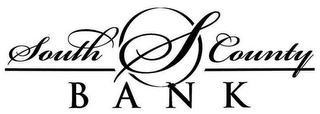 S SOUTH COUNTY BANK logo