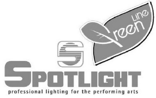 S SPOTLIGHT GREEN LINE PROFESSIONAL LIGHTING FOR THE PERFORMING ARTS logo