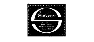 S STEVENS FINE FABRICS MADE IN AMERICA SINCE 1813 logo