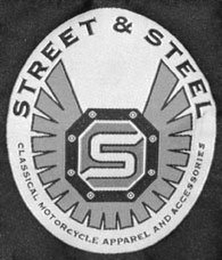 S STREET & STEEL CLASSICAL MOTORCYCLE APPAREL AND ACCESSORIES logo