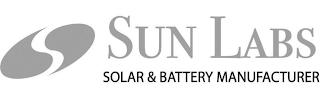 S SUN LABS SOLAR & BATTERY MANUFACTURER logo