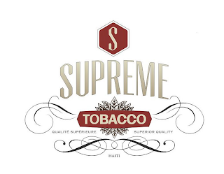S SUPREME TOBACCO QUALITÉ SUPÉRIEURE SUPERIOR QUALITY HAITI logo