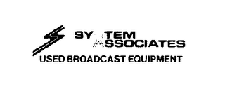 S SYSTEM ASSOCIATES USED BROADCAST EQUIPMENT logo