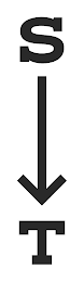 S T logo