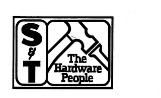 S & T THE HARDWARE PEOPLE logo