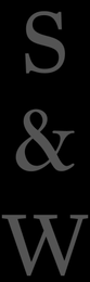 S & W logo