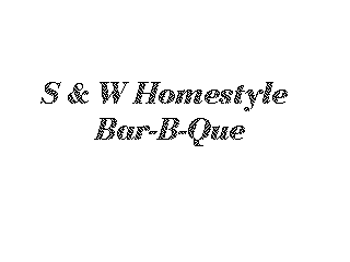 S & W HOMESTYLE BAR-B-QUE logo