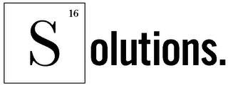S16OLUTIONS. logo