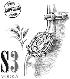 S3 VODKA SPECIAL SUPERIOR STRONG logo