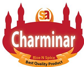 SA CHARMINAR RICE N SPICE BEST QUALITY PRODUCT logo