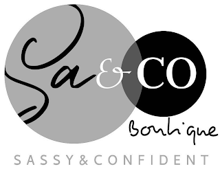 SA & CO BOUTIQUE SASSY & CONFIDENT logo