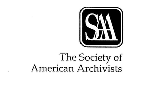 SAA THE SOCIETY OF AMERICAN ARCHIVISTS logo