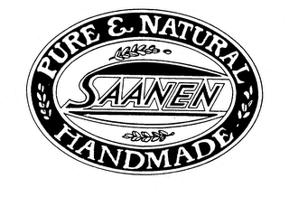 SAANEN PURE & NATURAL HANDMADE logo