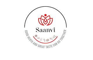 SAANVI GOOD HEATH AND GREAT TASTE CAN GO TOGETHER logo