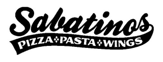 SABATINOS PIZZA PASTA WINGS logo