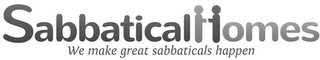 SABBATICALHOMES WE MAKE GREAT SABBATICALS HAPPEN logo