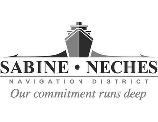 SABINE · NECHES NAVIGATION DISTRICT OUR COMMITMENT RUNS DEEP logo