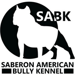 SABK SABERON AMERICAN BULLY KENNEL logo