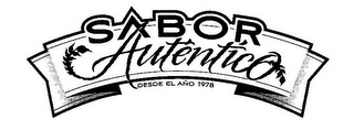 SABOR AUTÉNTICO DESDE EL AÑO 1978 logo