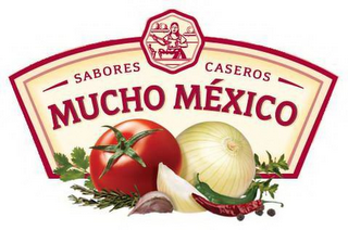 SABORES CASEROS MUCHO MÉXICO logo
