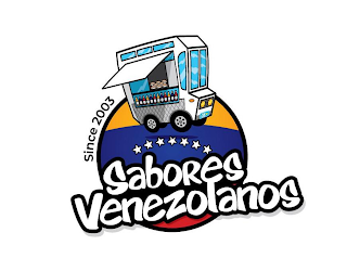 SABORES VENEZOLANOS SINCE 2003 OS logo