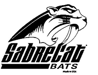 SABRECAT BATS MADE IN USA logo