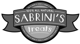 SABRINI'S TREATS 100% ALL NATURAL logo