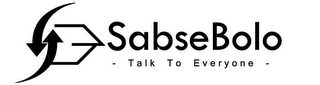 SABSEBOLO - TALK TO EVERYONE - logo
