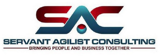 SAC SERVANT AGILIST CONSULTING BRINGING PEOPLE AND BUSINESS TOGETHER logo