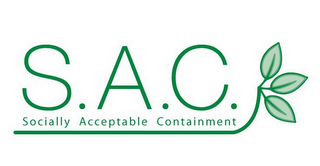 S.A.C. SOCIALLY ACCEPTABLE CONTAINMENT logo