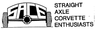 SACE STRAIGHT-AXLE CORVETTE ENTHUSIASTS logo