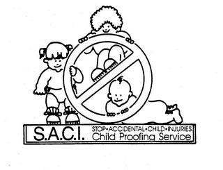 S.A.C.I. STOP-ACCIDENTAL-CHILD-INJURIES CHILD PROOFING SERVICE logo